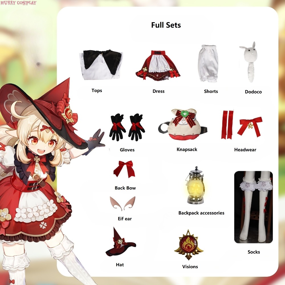 Game Cosplay,Genshin Impact,Genshin Impact Witch Keliki Flower New Costume Star Candle Suit